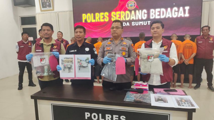 Polres Sergai Tangkap 9 Pelaku Pencurian Gudang di Sei Rampah, Kerugian Capai Rp150 Juta