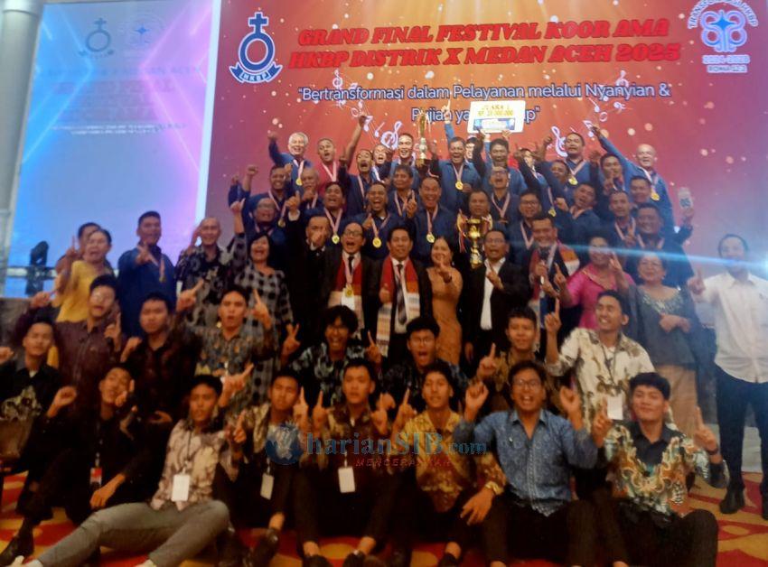 HKBP Teladan Juara Festival Koor Ama Distrik X Medan-Aceh