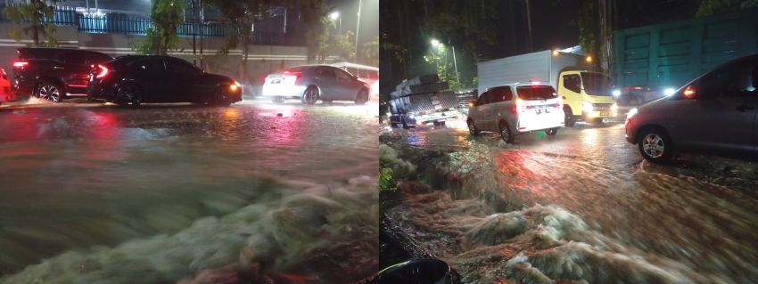 Hujan Deras Guyur Pematangsiantar, Jalan Medan Tergenang