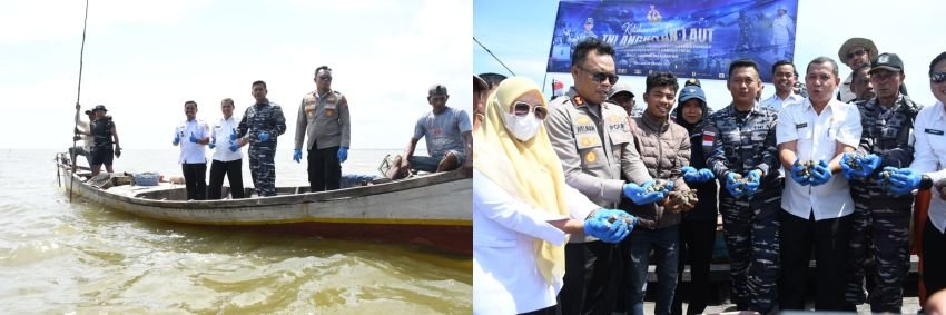 Kapolres Tanjungbalai Hadiri Panen Raya Kerang di Perairan Silau Laut