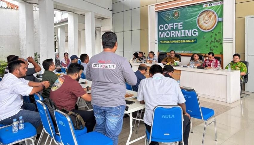 Kejari Binjai Gelar Coffee Morning Bersama Insan Pers