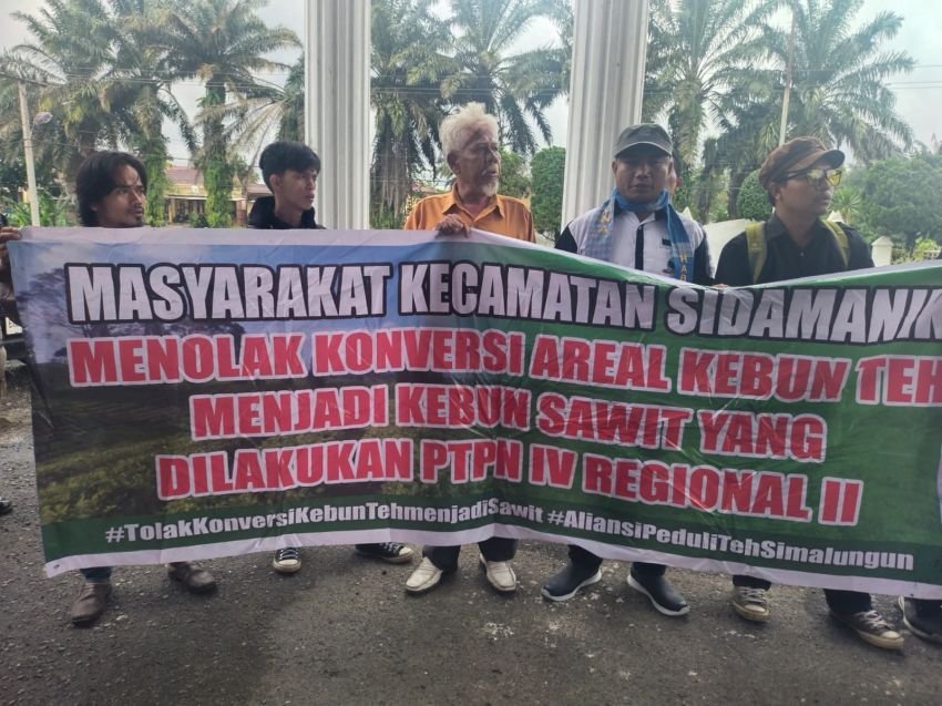 Aliansi Peduli Teh Simalungun Datangi Kantor DPRD Simalungun