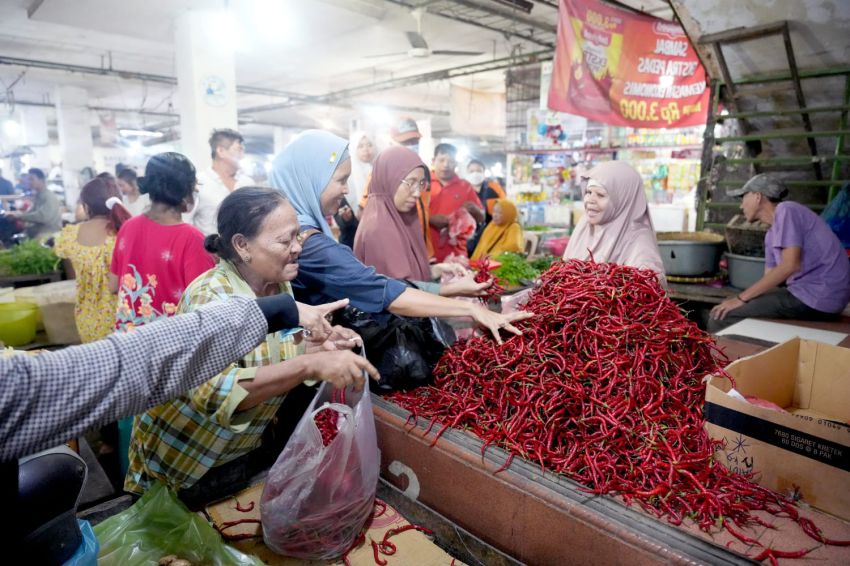 Intervensi Satgas Inflasi Sumut Berhasil, Harga Cabai Merah Anjlok hingga Rp35 Ribu