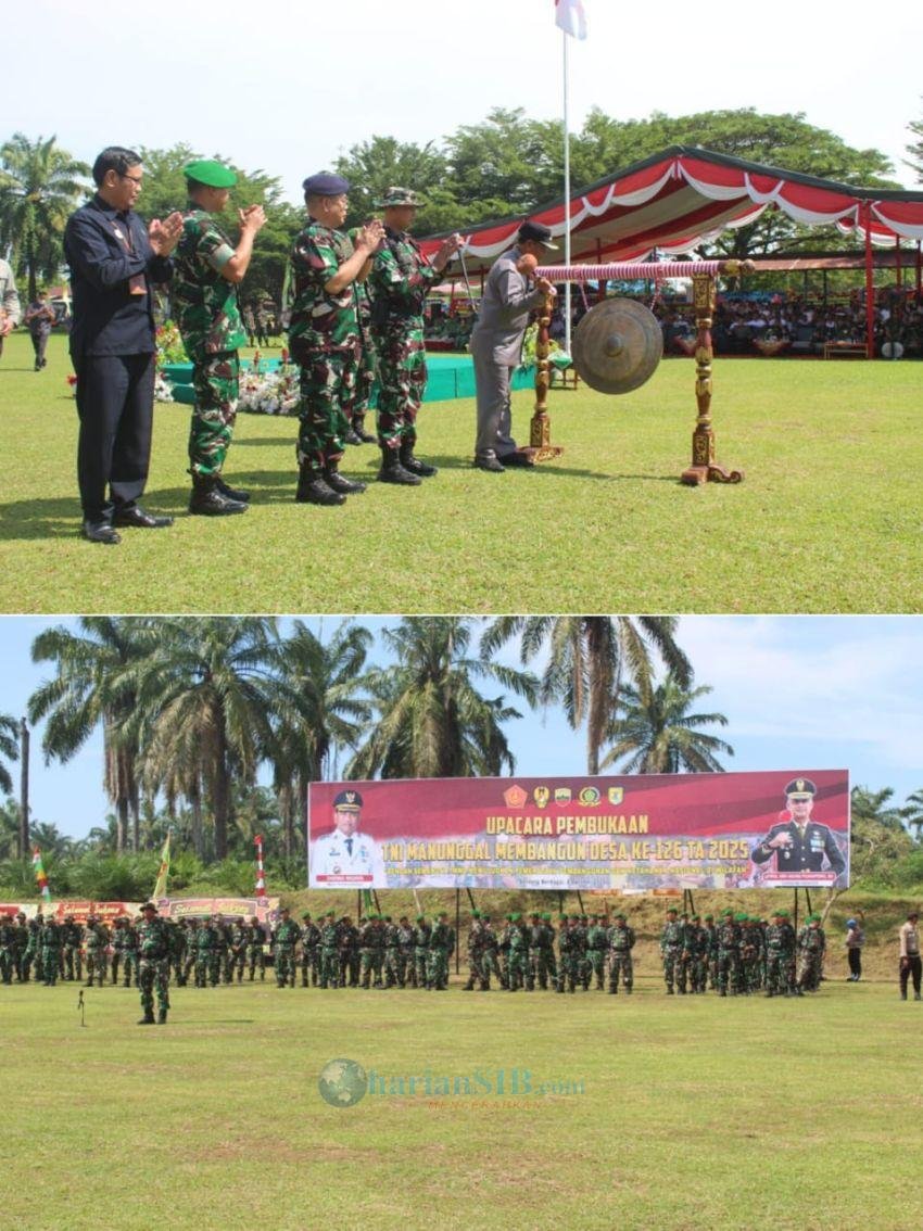 TMMD ke-126 Resmi Dibuka di Sergai, Fokus Bangun Jalan dan Rumah Warga