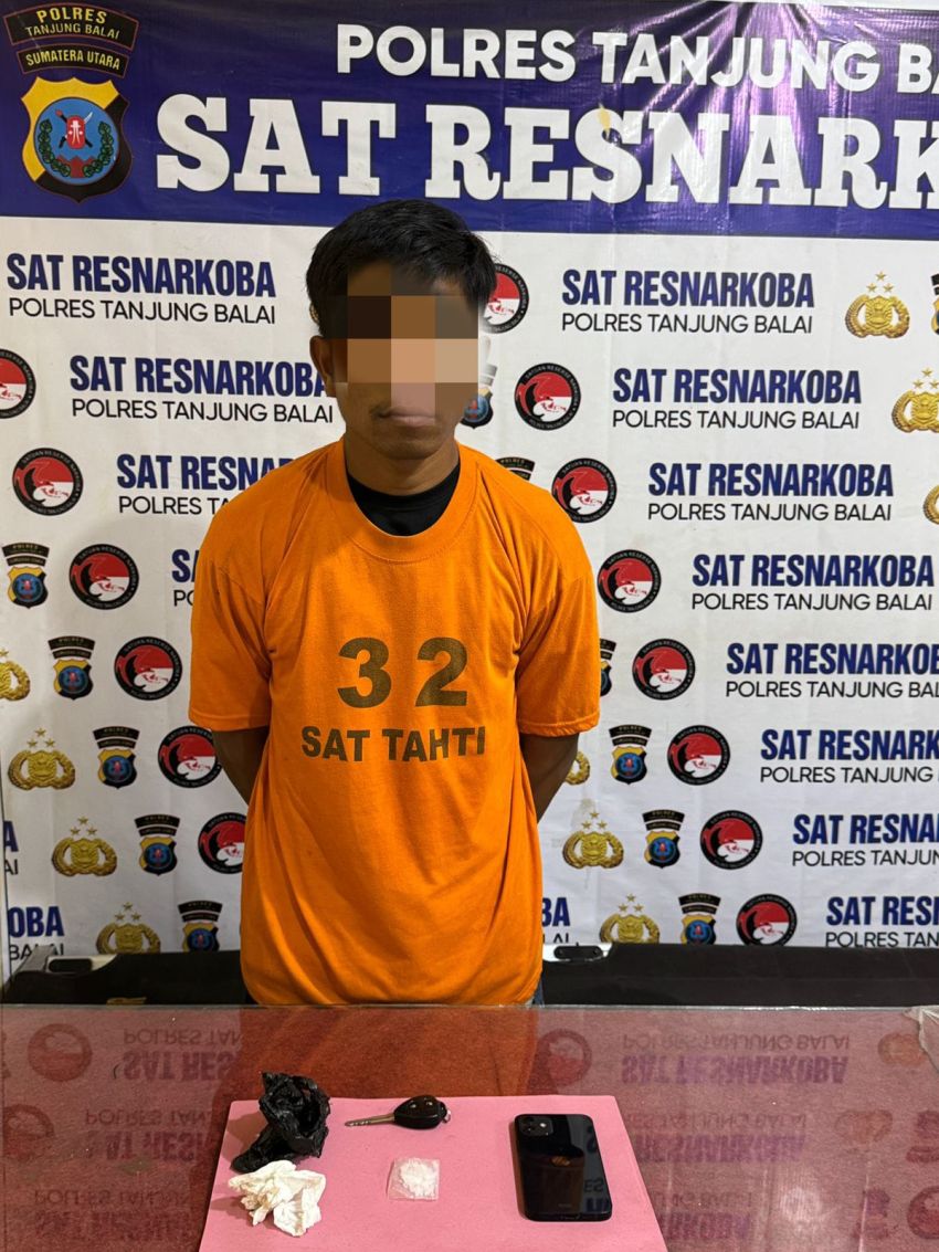 Sempat Kejar- kejaran, Polres Tanjungbalai Amankan Pria Pengemudi Mobil Diduga Bawa Sabu