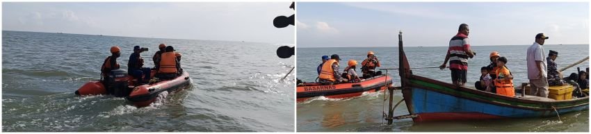 Pencarian Nelayan Hilang di Perairan Sialangbuah Dihentikan, Tim SAR Sergai Tetap Lakukan Pemantauan Pasif