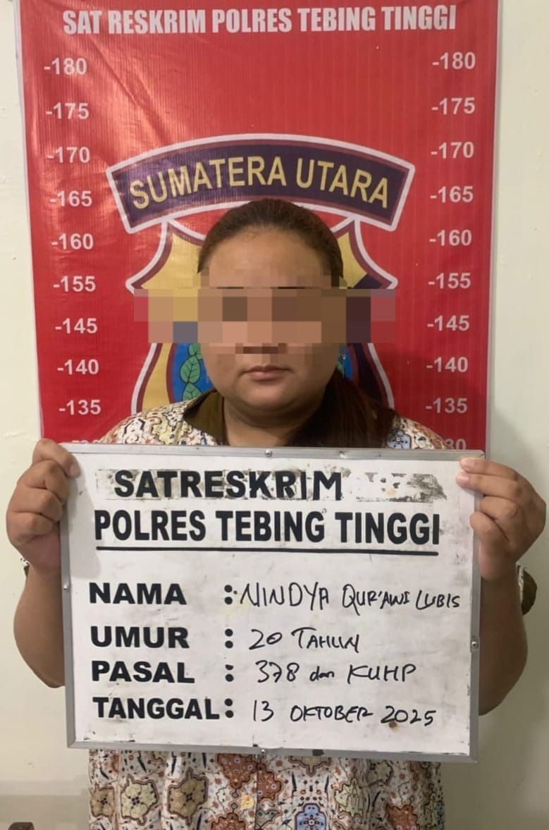 Lakukan Penipuan Berkedok Investasi Bodong, Seorang Wanita Ditangkap Polres Tebingtinggi