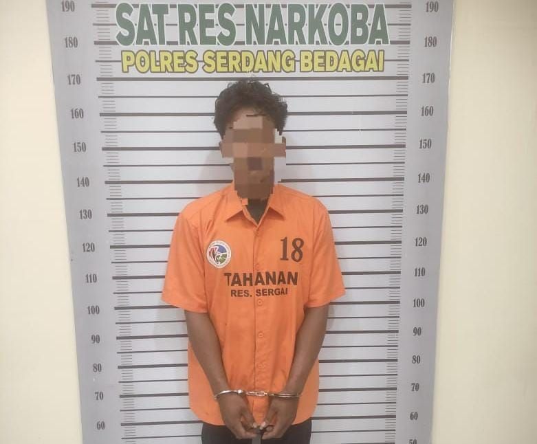 Sat Narkoba Polres Sergai Ringkus Pengedar Sabu di Desa Celawan