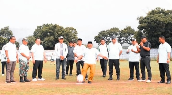 Wabup Jamri Hadiri Pembukaan Turnamen Sepakbola Antar-pelajar SLTA se Labuhanbatu Raya Ketua YULB Cup-3