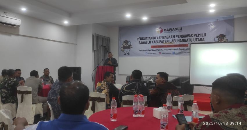 Bawaslu Labura Gelar Kegiatan Penguatan Kelembagaan Pengawas Pemilu