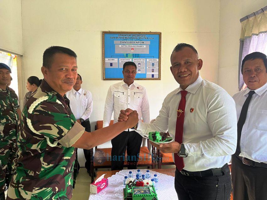 Perkuat Sinergitas TNI-Polri, Personil Polres Dairi Sambangi Markas CPM