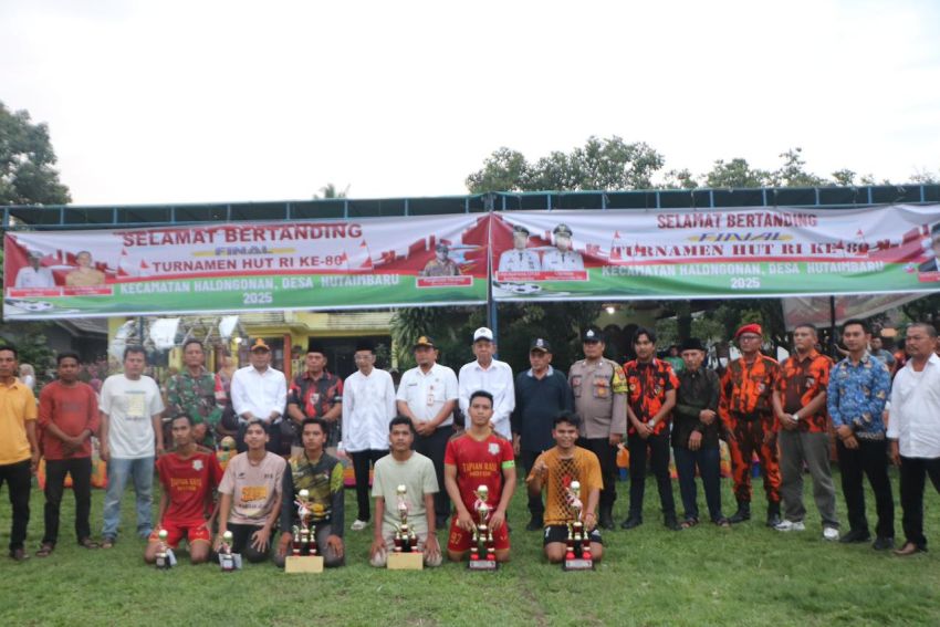Hutaimbaru Juara Final Turnamen Sepakbola HUT RI Ke-80 Kecamatan Halongonan