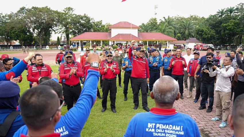 Deliserdang Kabupaten Pertama dan Terbanyak di Sumut Miliki 300 Relawan Damkar