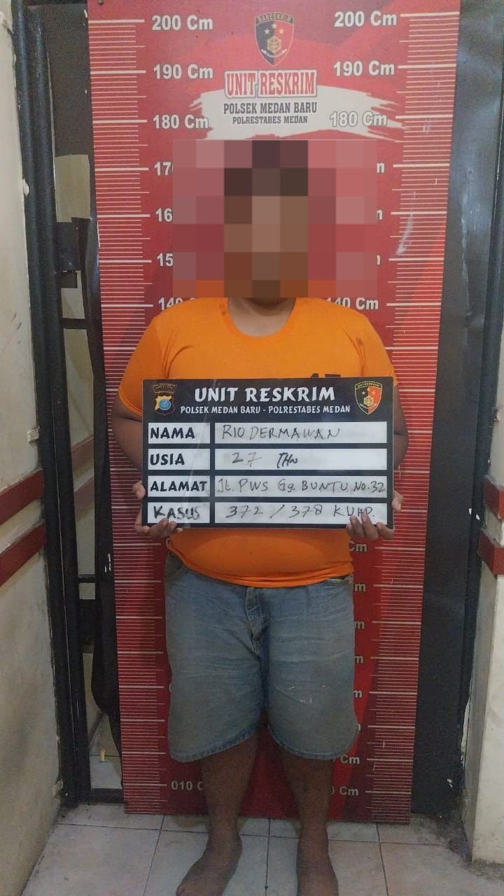 Polsek Medan Baru Ringkus Pelaku Penggelapan Iphone Milik Mahasiswa