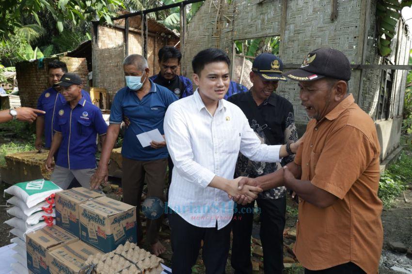 Wakil Ketua DPRD SU Beri Bantuan Sembako dan Tali Asih ke Korban Kebakaran di Langkat