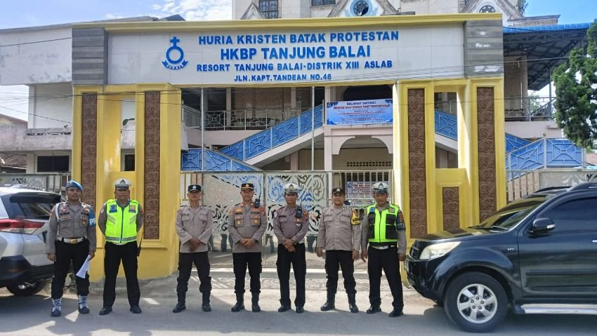 Polres Tanjungbalai Amankan Gereja saat Ibadah Minggu