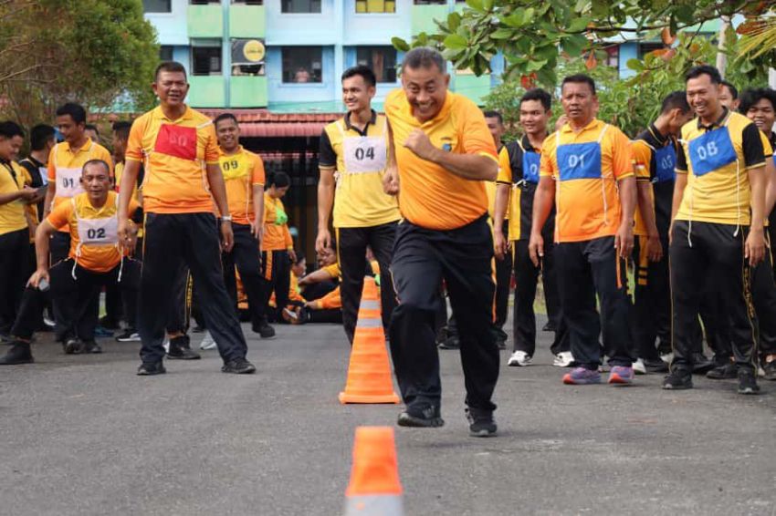 Polres Tapteng Gelar Test Kesamaptaan Jasmani Berkala