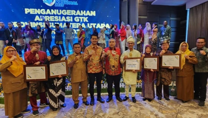 Lima Guru dan Tenaga Kependidikan Sergai Raih Penghargaan di Tingkat Sumut