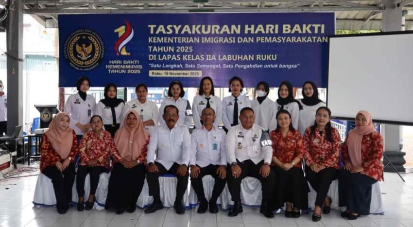 Lapas Labuhan Ruku Gelar Tasyakuran Hari Bakti Kemenimipas 2025