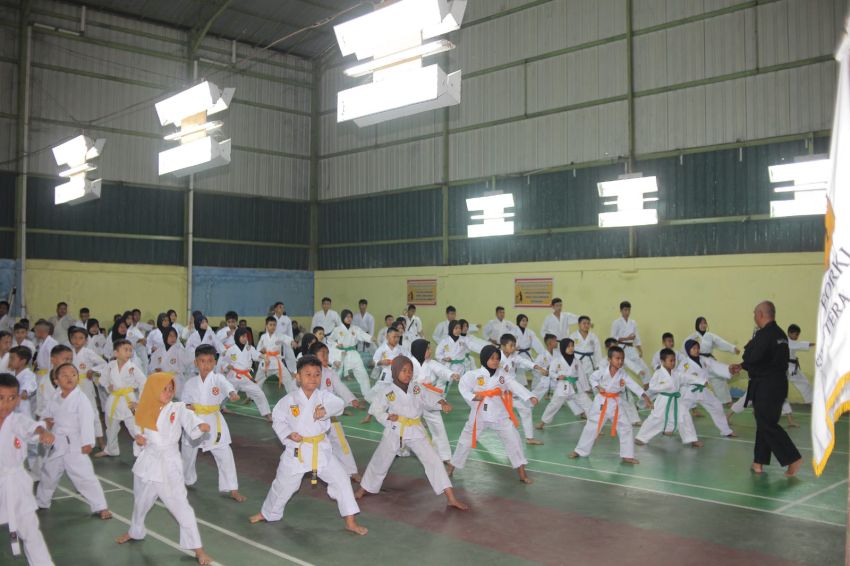 BKC Sumut Gelar UKT Tahap II Tahun 2025, Diikuti 130 Karateka