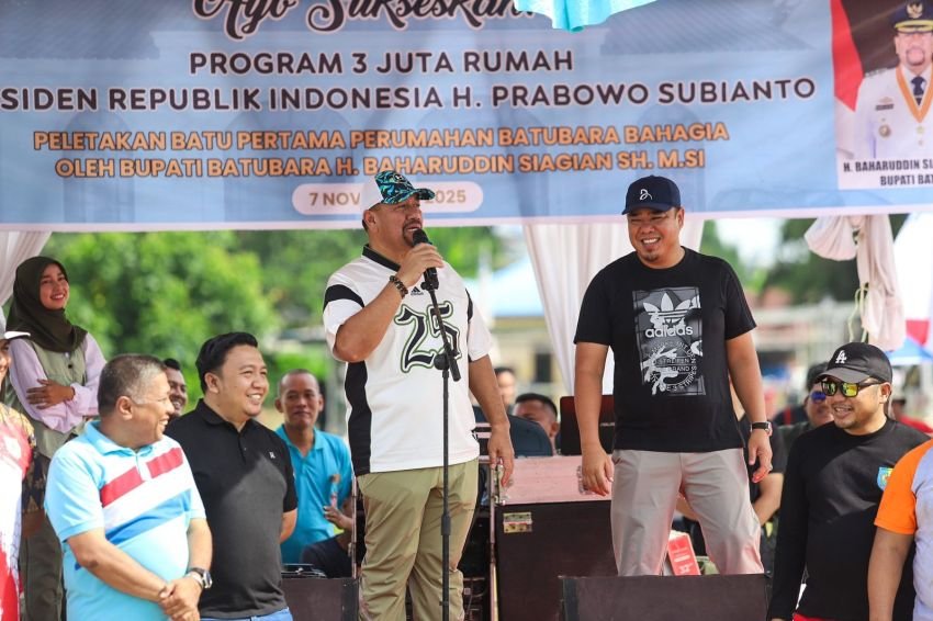 Pembangunan Rumah Subsidi untuk Masyarakat Resmi Dimulai, Bupati dan Wakil Bupati Batubara Letakkan Batu Pertama