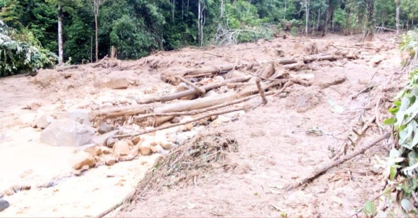 Pegunungan Aek Sipilit Longsor, 50 Jiwa Mengungsi