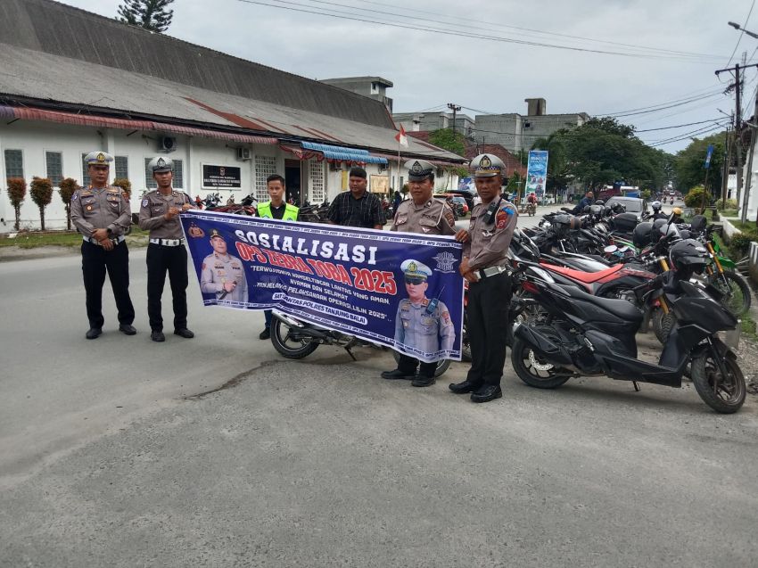Operasi Zebra Toba, Polres Tanjungbalai Edukasi Jukir dan Pengendara Agar Tak Parkir Sembarangan