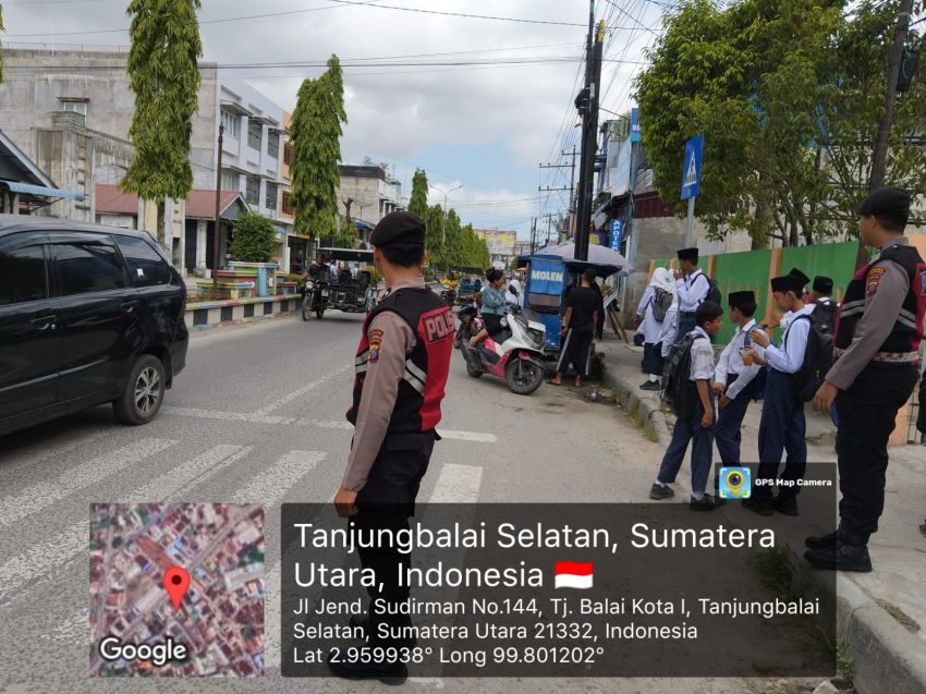 Sat Samapta Polres Tanjungbalai Gelar Patroli Dialogis Dengan Pelajar