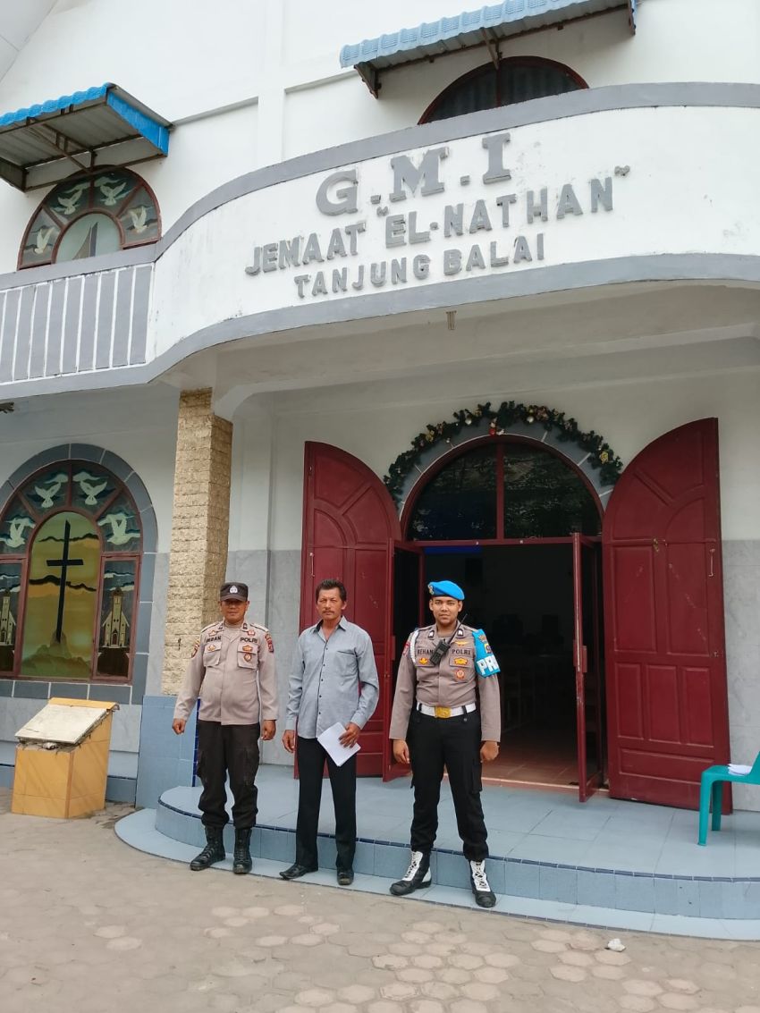 Polres Tanjungbalai Amankan Gereja saat Beribadah