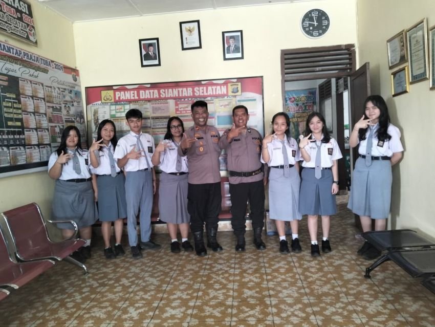 Kapolsek Siantar Selatan Terima Kunjungan Siswa Kalam Kudus, Bahas Pencegahan Kenakalan Remaja