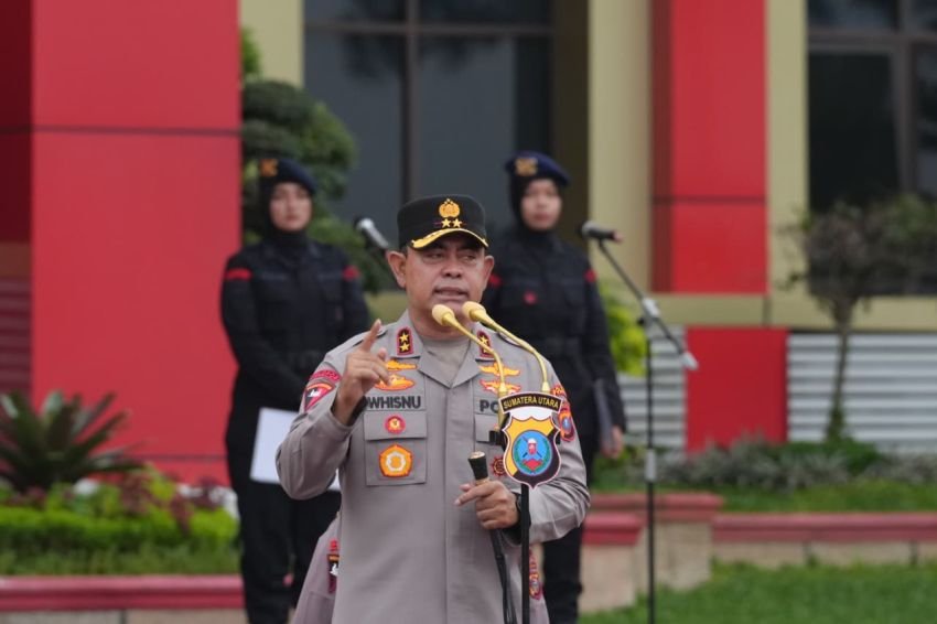 Pimpin Apel Gabungan, Irjen Whisnu Hermawan Tekankan Pentingnya Profesionalisme dan Menjaga Marwah Polri