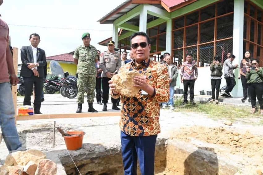 Gedung Koperasi Desa Merah Putih Pertama di Humbahas Resmi Dibangun