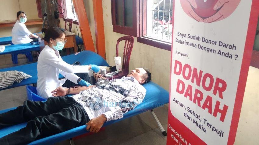 Sambut HUT ke-80, PGRI Pematangsiantar Gelar Donor Darah