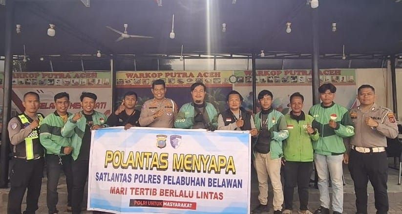 Satlantas Polres Belawan Gelar &ldquo;Polantas Menyapa&rdquo; di Medan Marelan