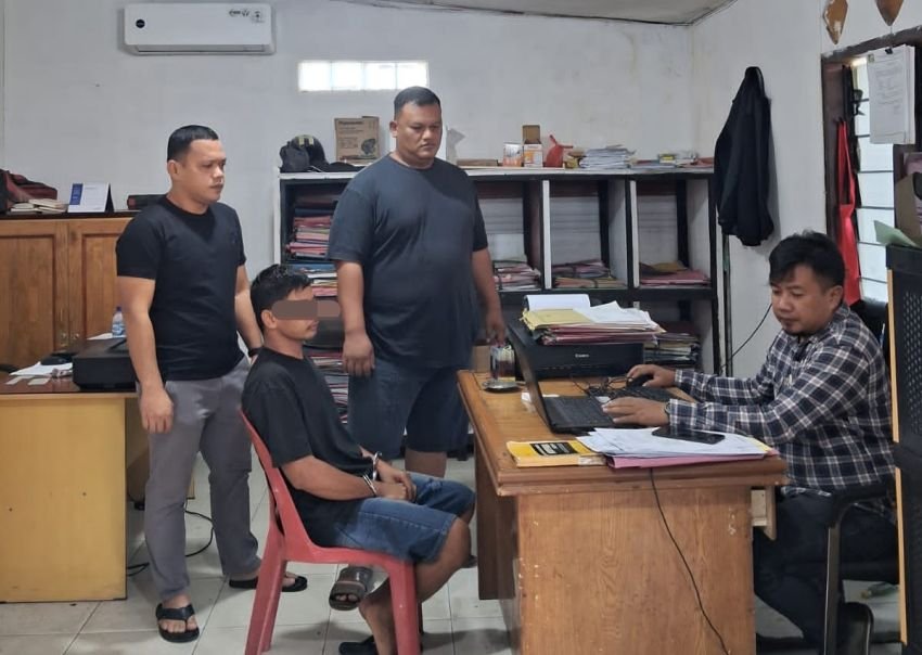 Polsek Perdagangan Tangkap Pelaku Penggelapan Mobil Rental di Riau