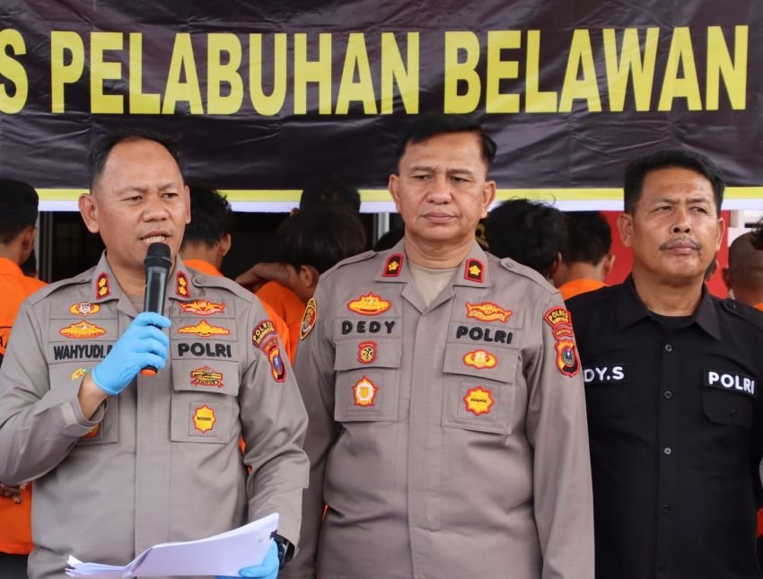 Oktober 2025, Polres Belawan Tangkap 38 Pelaku Tindak Pidana
