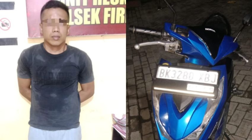 Polsek Firdaus Tangkap Pencuri Motor di Kampung Padang, Satu Pelaku Kabur