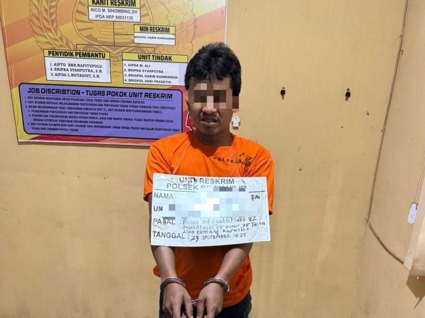 Menunggu Pembeli Sabu, Terduga Pengedar Narkoba di Tanjungharapan Diringkus Polisi