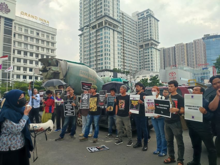 Gelar Aksi di Medan, KKJ Sumut Nilai Gugatan Menteri Pertanian ke Tempo Bentuk Pembungkaman Pers