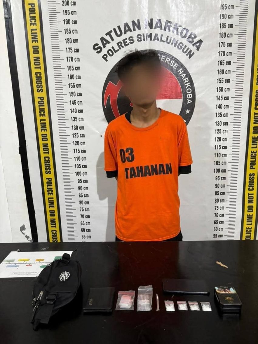 Bandar Narkoba di Perdagangan Simalungun Ditangkap Polisi