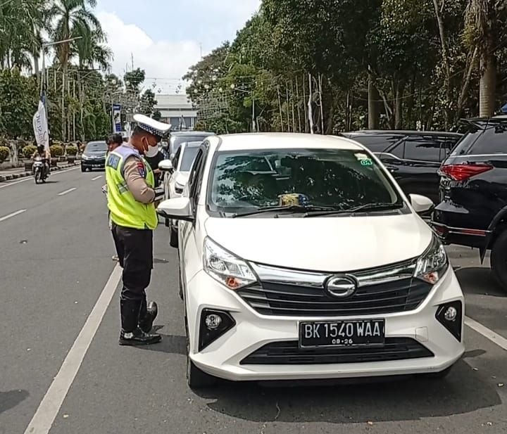 41 Kendaraan Terjaring Razia Pajak oleh Sat Lantas Polres Pematangsiantar