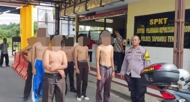 Enam Pelajar Terlibat Tawuran Diamankan Polres Tapteng