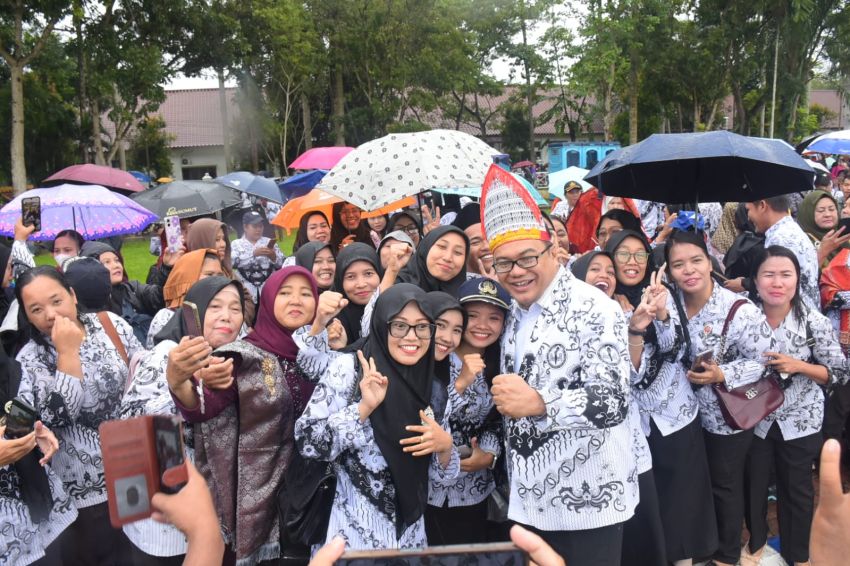 Peringatan HGN di Deliserdang, Bupati: Tidak Ada Pungutan Apapun untuk Kenaikan Pangkat