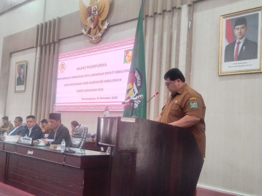 Bupati Simalungun Sampaikan Pengantar Nota Keuangan RAPBD 2026