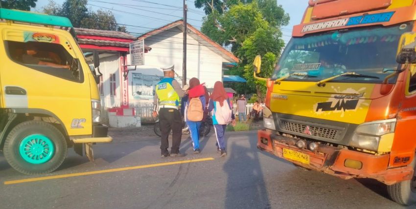 Satlantas Polres Labuhanbatu Intensifkan Strong Point Pagi Selama Operasi Zebra 2025