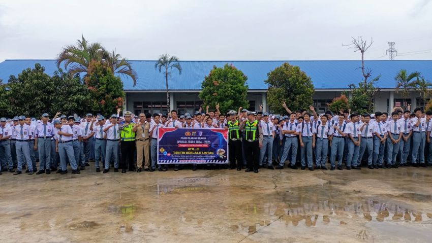 Polres Belawan Sosialisasikan Operasi Zebra Toba 2025 di SMAN 16 Medan