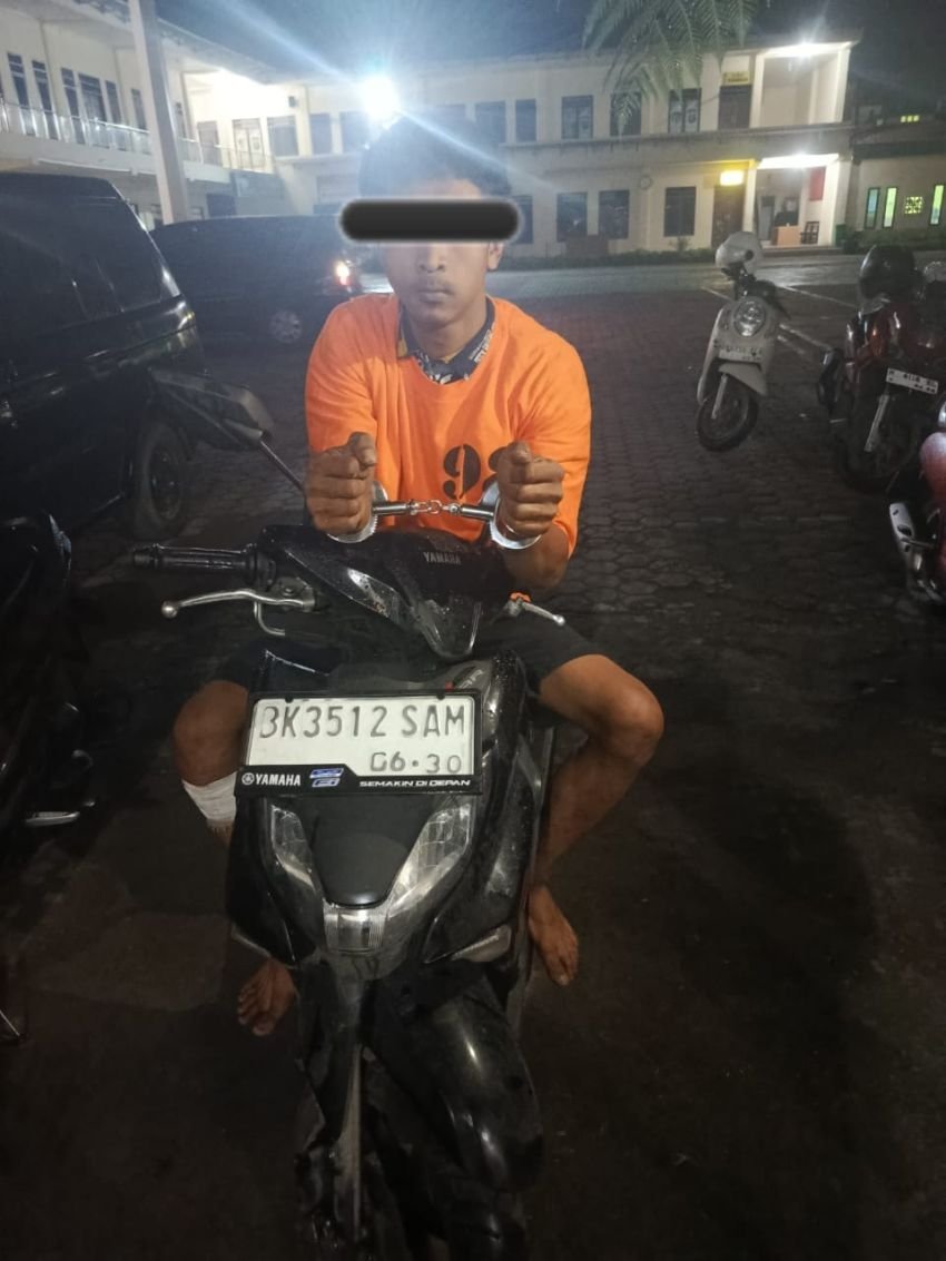 Polres Tanah Karo Bekuk Pelaku Pencurian Sepeda Motor