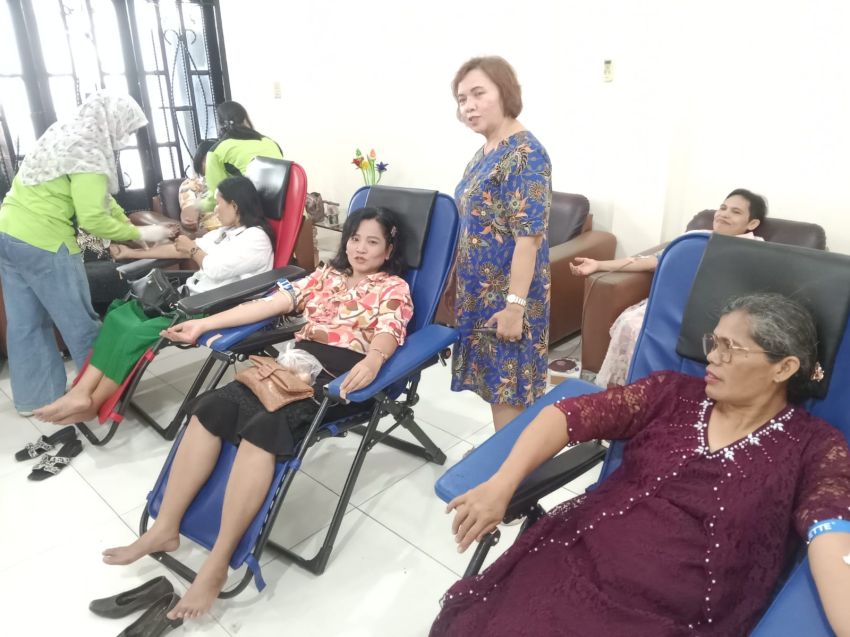 GBI HOM Sutoyo Gelar Donor Darah Gandeng RSUD Dr Kumpulan Pane