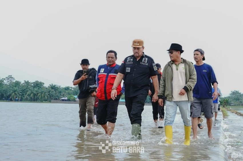 Bupati Batubara Tinjau Banjir, Pastikan Penanganan Cepat bagi Warga