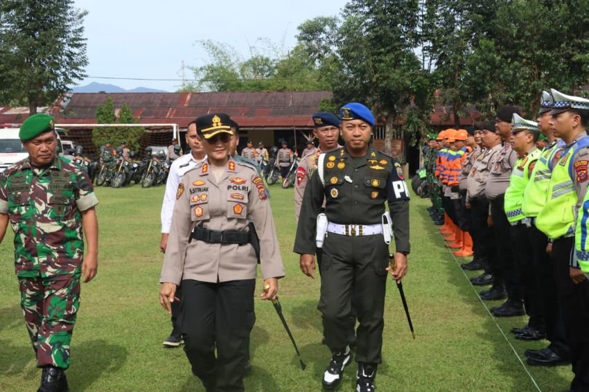 Kapolres Pematangsiantar Pimpin Apel Kesiapsiagaan Tanggap Bencana